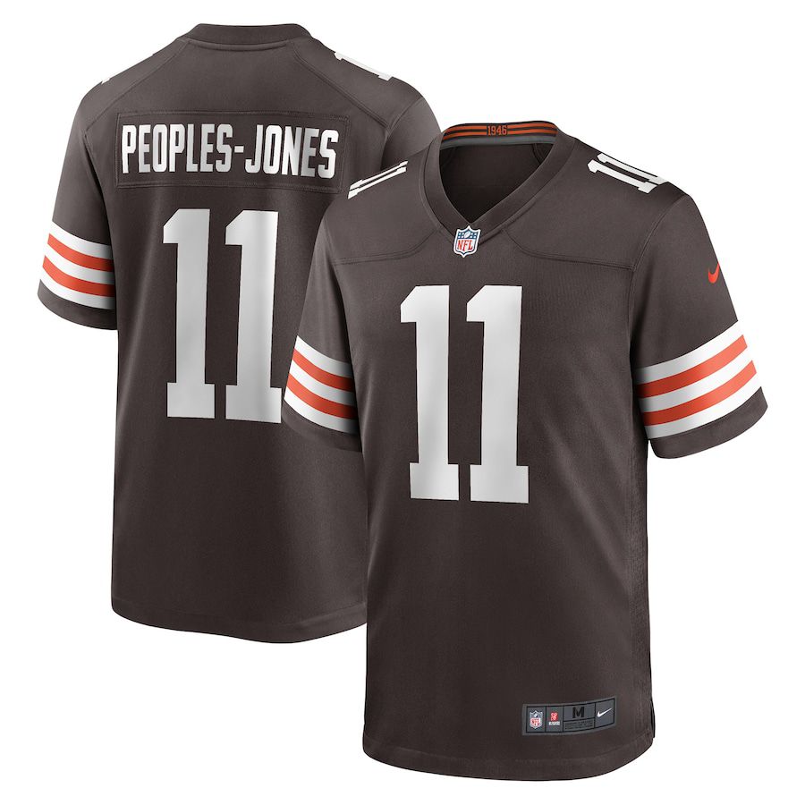 Men Cleveland Browns #11 Donovan Peoples Jones Nike Brown Game NFL Jersey